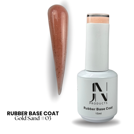 Rubber Base Coat Gold Sand #03