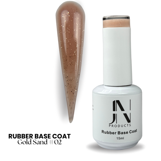 Rubber Base Coat Gold Sand #02